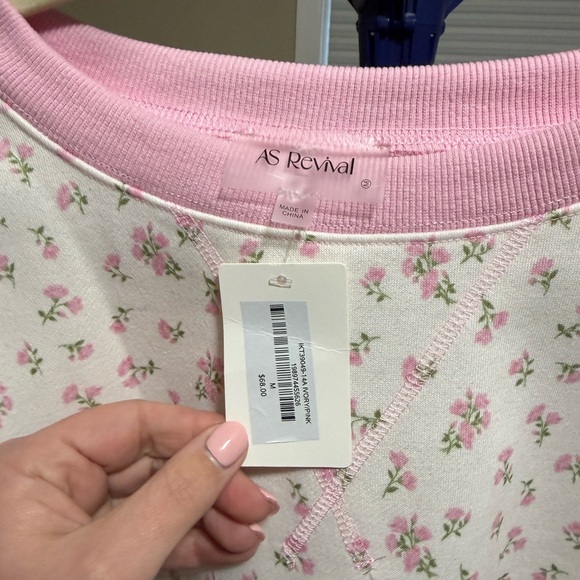 NWT Size Medium Altar’d State AS Revival Floral Sweatshirt - Picture 2 of 4